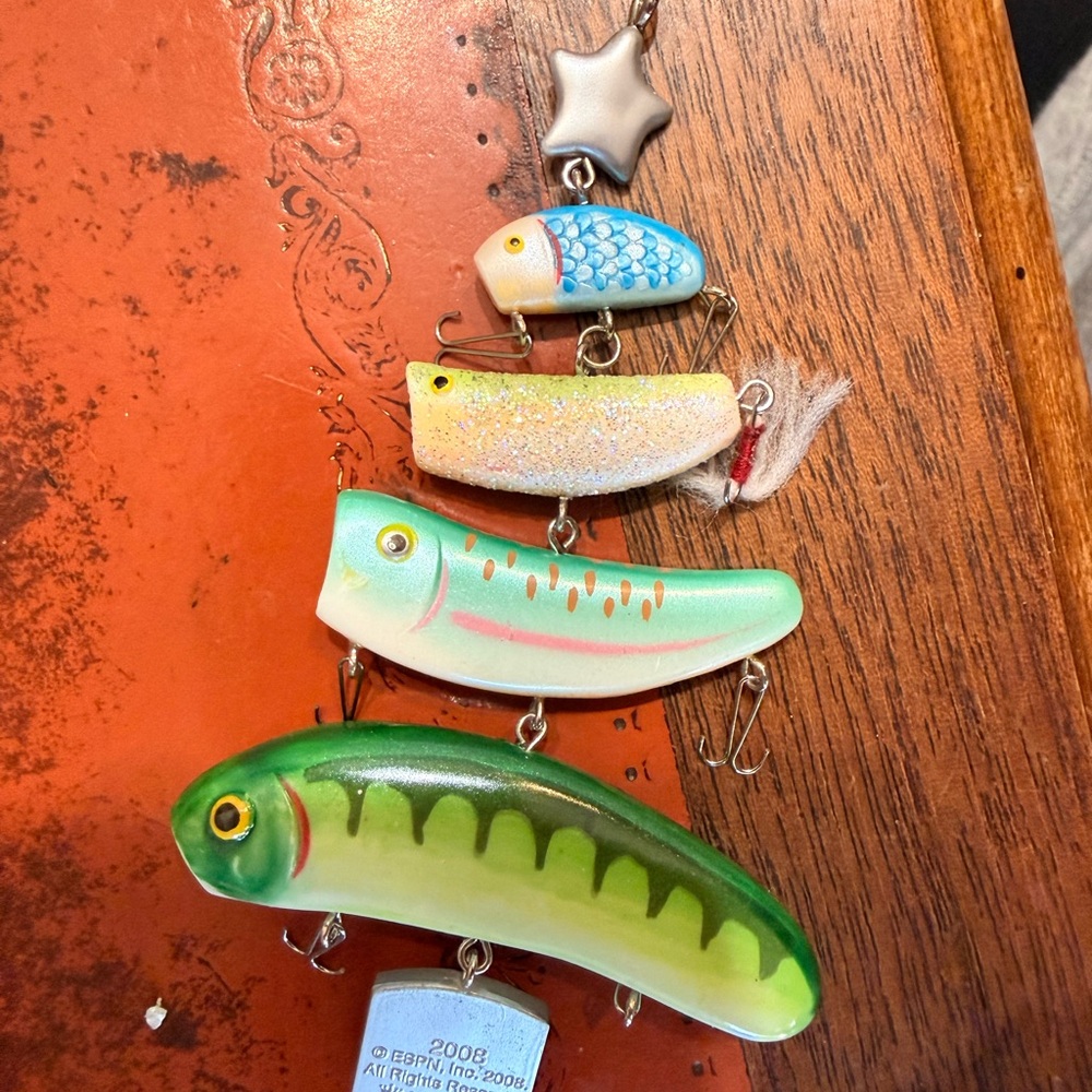 2 Hallmark Keepsake BASS Boat and BASS Lure Ornaments - Picture 5 of 11